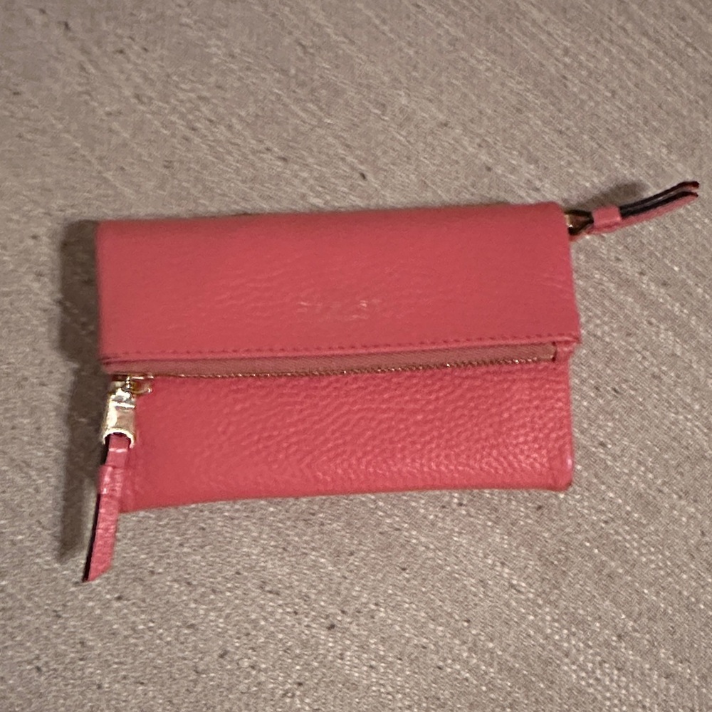 RADLEY LONDON PEBBLED LEATHER CORAL WALLET